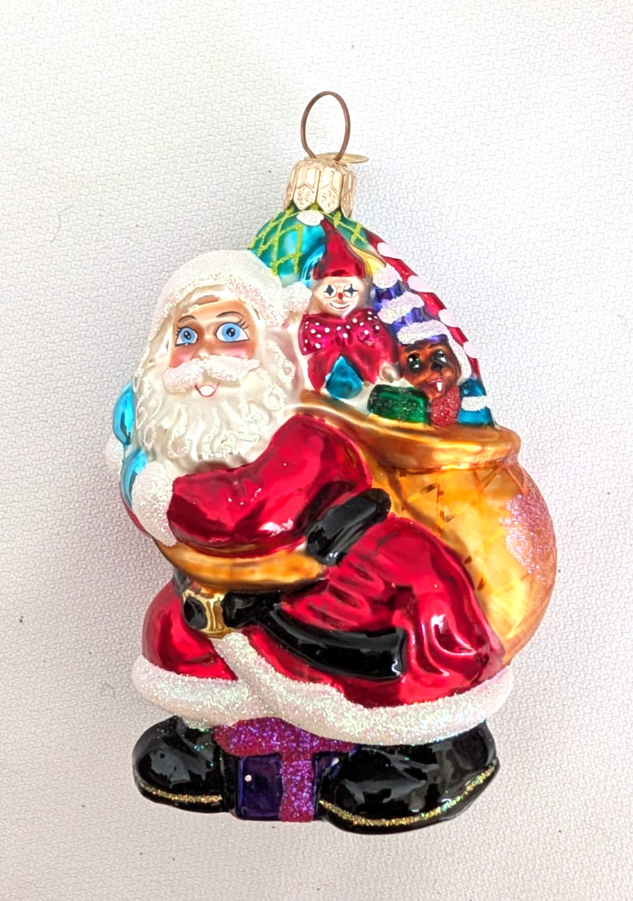 Christopher Radko Little Big Nick Santa Toy Sack Ornament Christmas