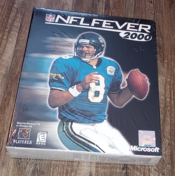 Microsoft NFL Fever 2000 Mark Brunell PC CD-ROM 1999 Game Windows 98 New Big Box