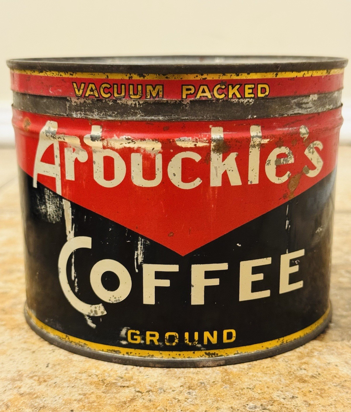 ARBUCKLE’S Antique Coffee Tin Can - Rare Vintage New York, NY - One Pound