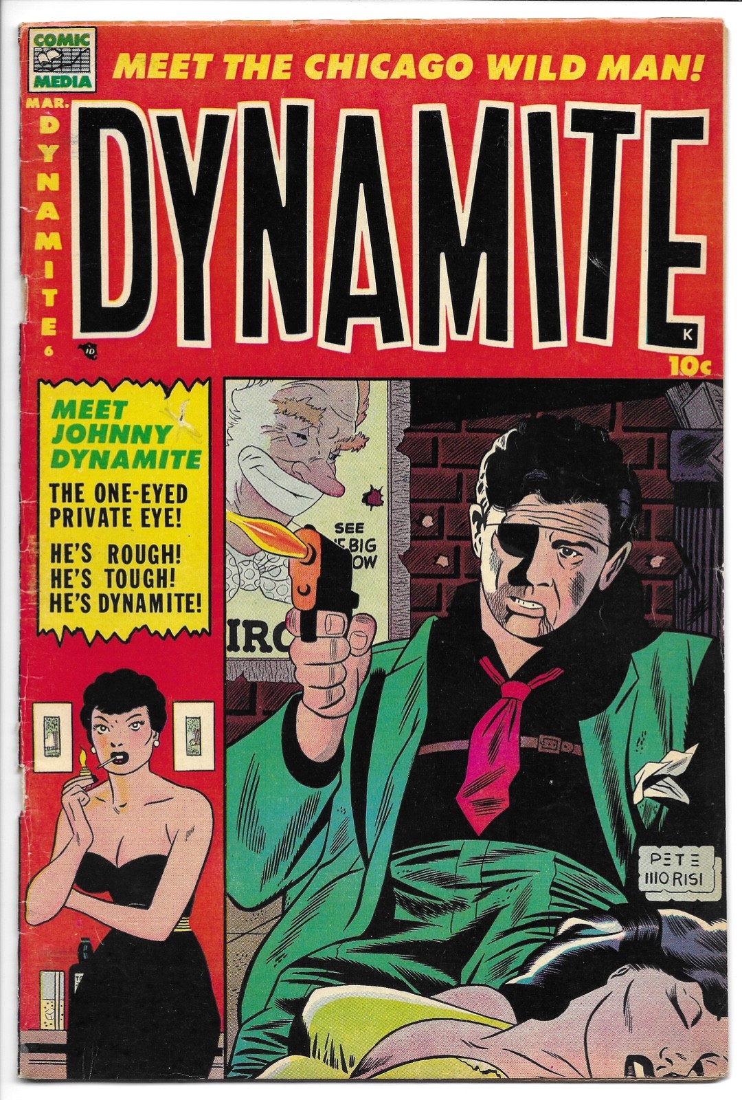 DYNAMITE #6 VG/FN 5.0 GOLDEN AGE COMIC MEDIA JOHNNY DYNAMITE CHARLTON MORISI