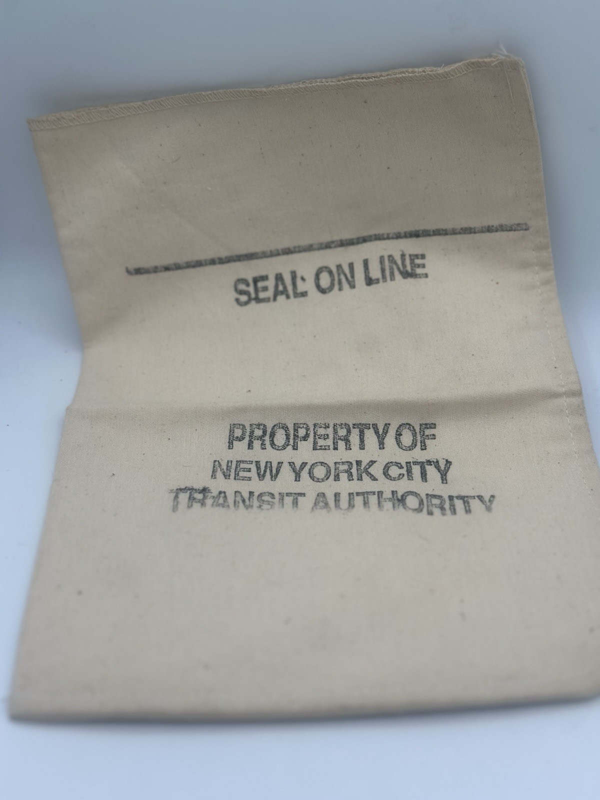 1990’s MTA Metropolitan Transit Authority New York City Subways Canvas Token Bag