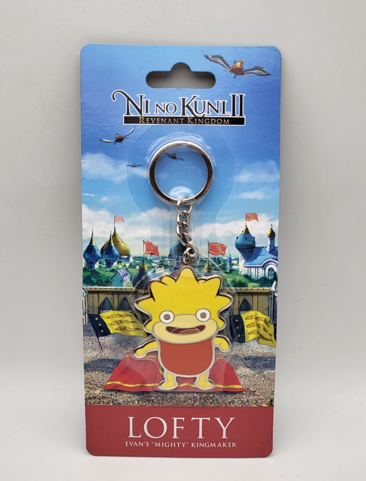 Ni No Kuni II Revenant Kingdom Merch Lofty Evan\'s Mighty Kingmaker Keychain New