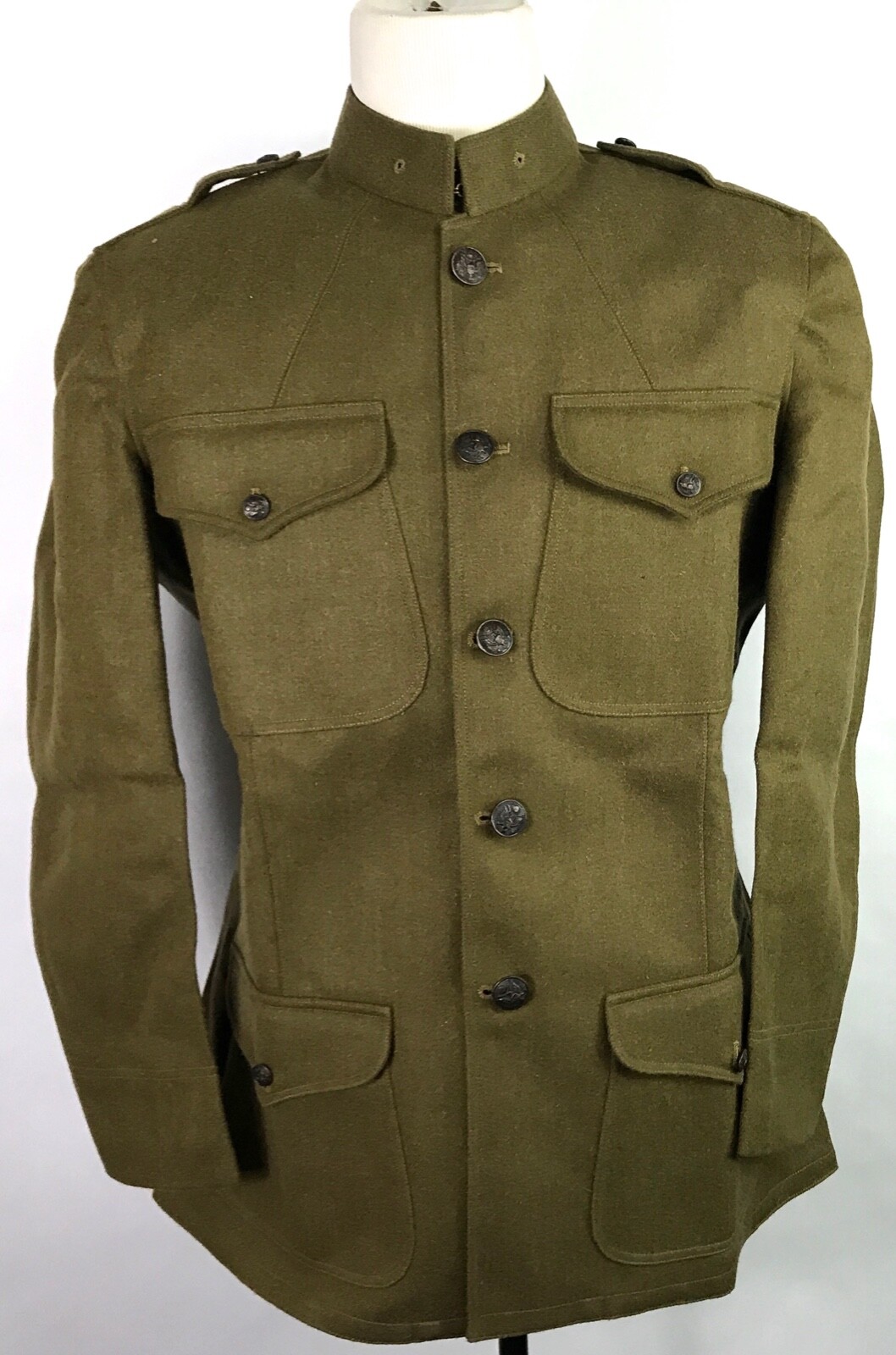  WWI US ARMY M1917 WOOL COMBAT FIELD TUNIC- SIZE MEDIUM/LARGE 42R