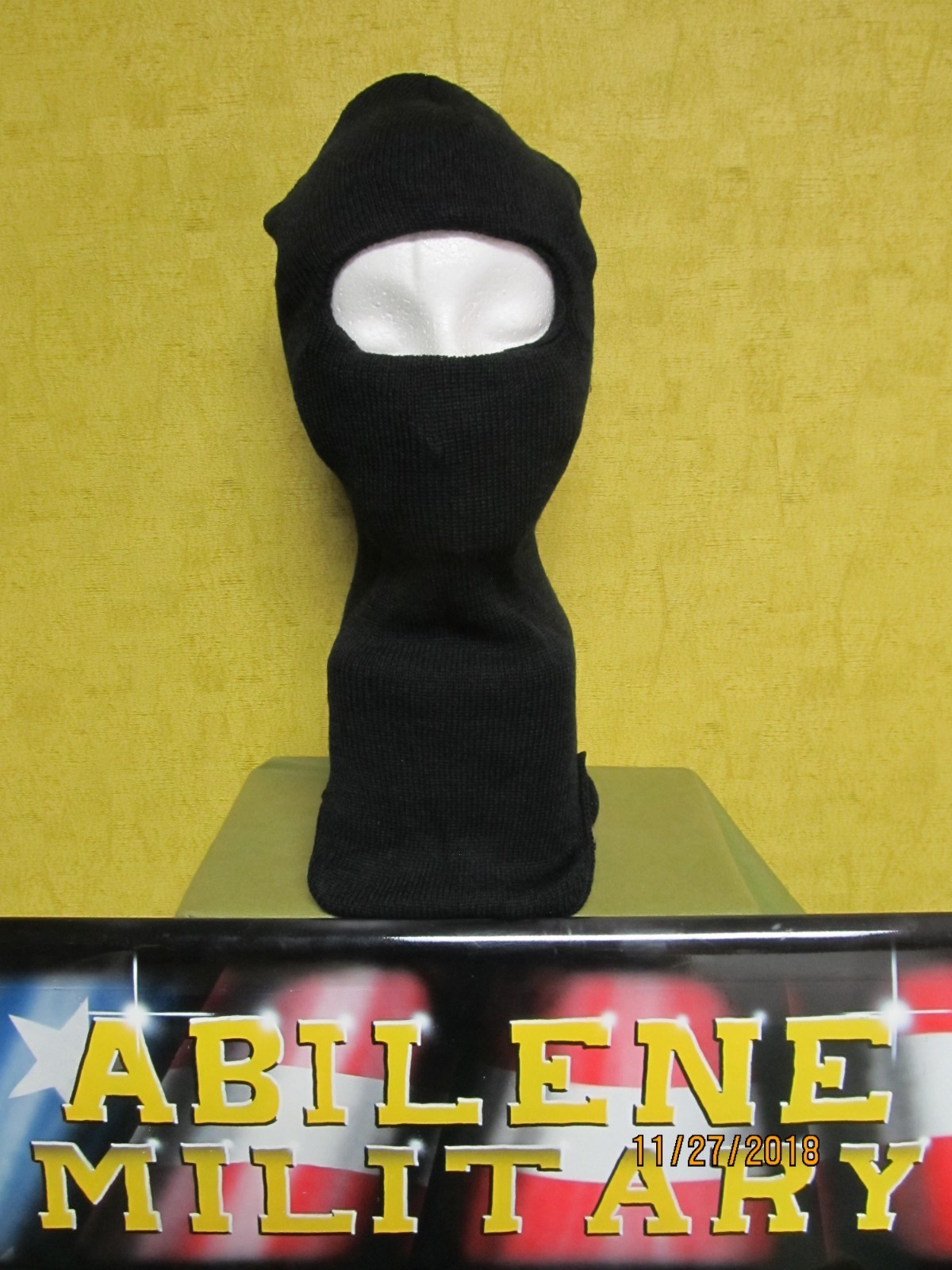 US MILITARY ISSUE ARMY BALACLAVA SURPLUS BLACK WOOL HOOD HAT MASK COLD WEATHER