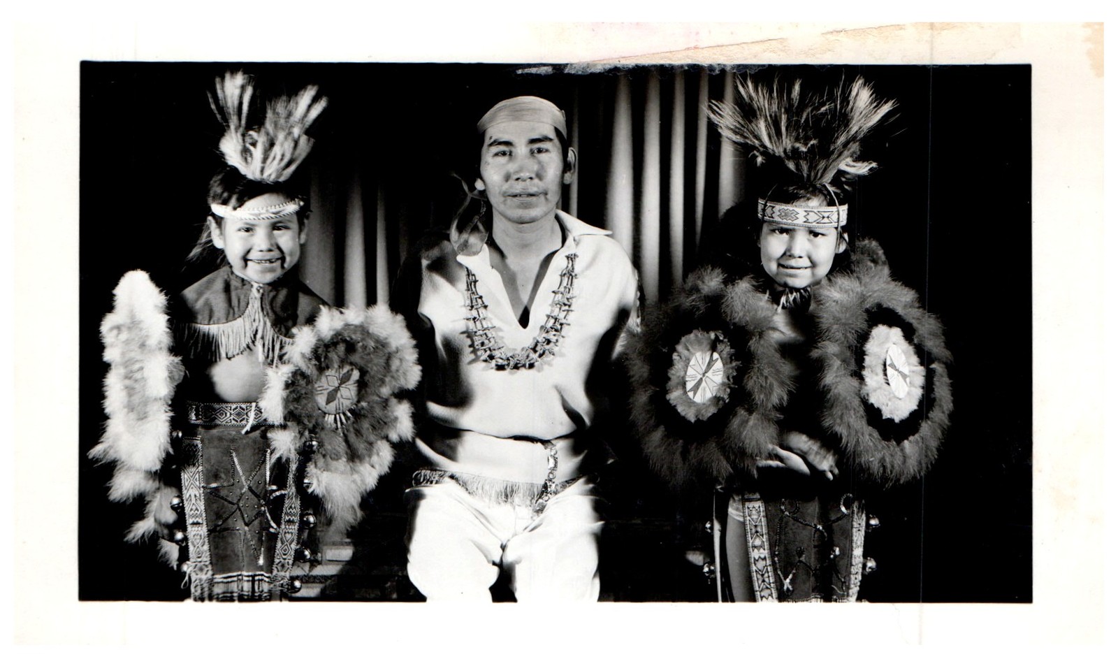 RPPC Real Photo Family Native American Postcard Dupont