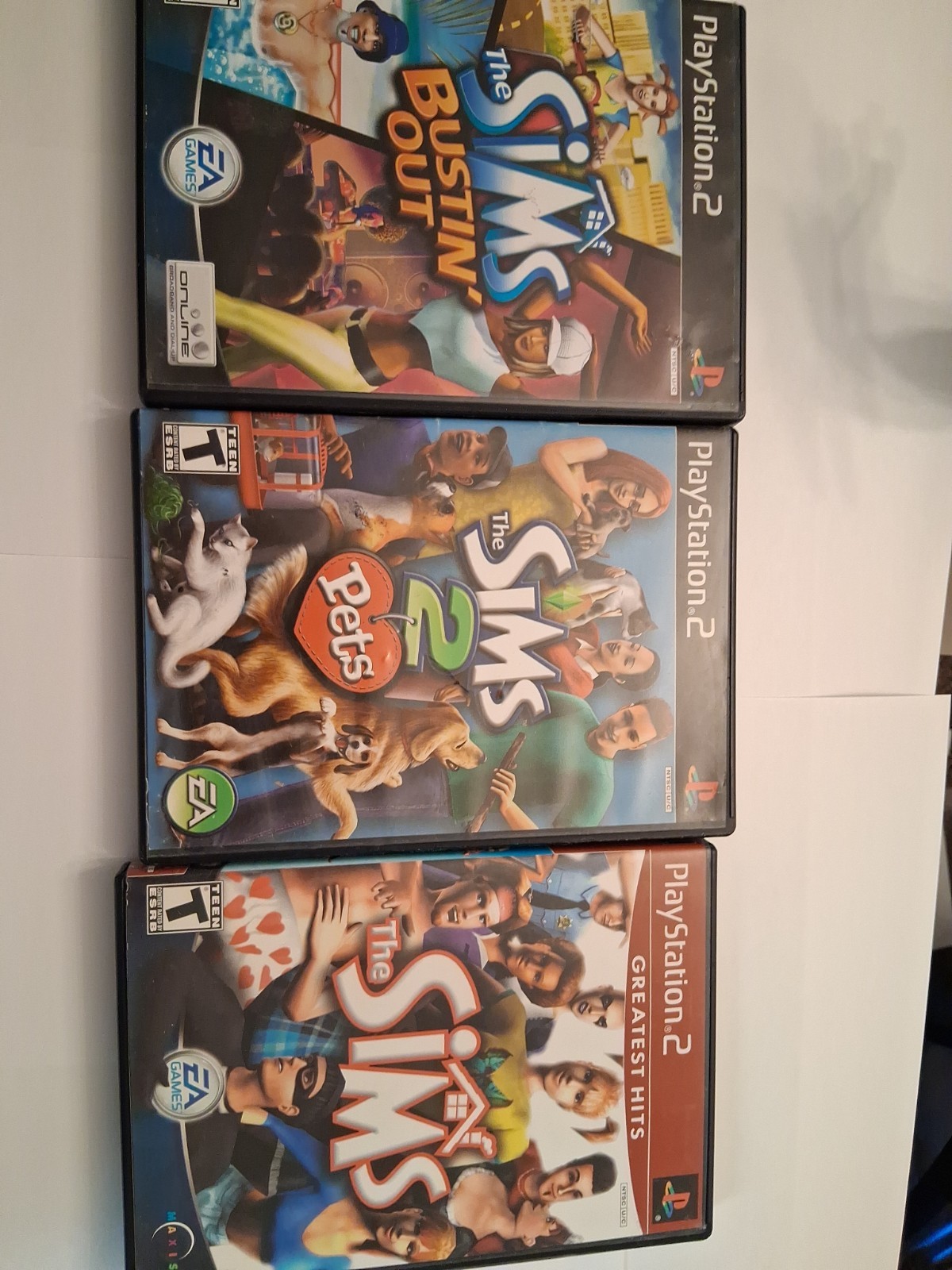 Playstation 2 - The Sims, The Sims-Bustin' Out, The Sims 2 Pets