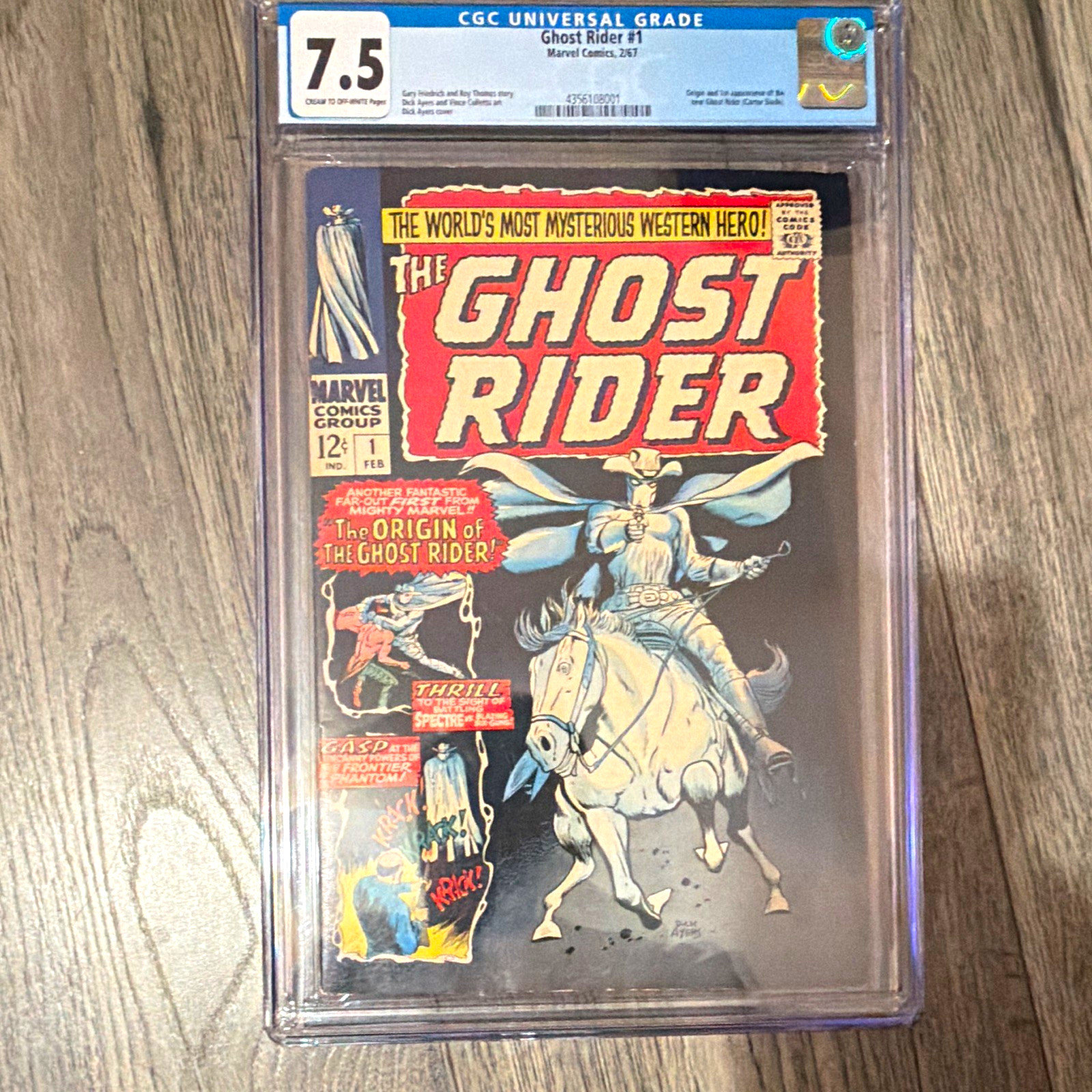 Marvel The Ghost Rider #1 (1967) CGC 7.5 Origin & 1st Carter Slade