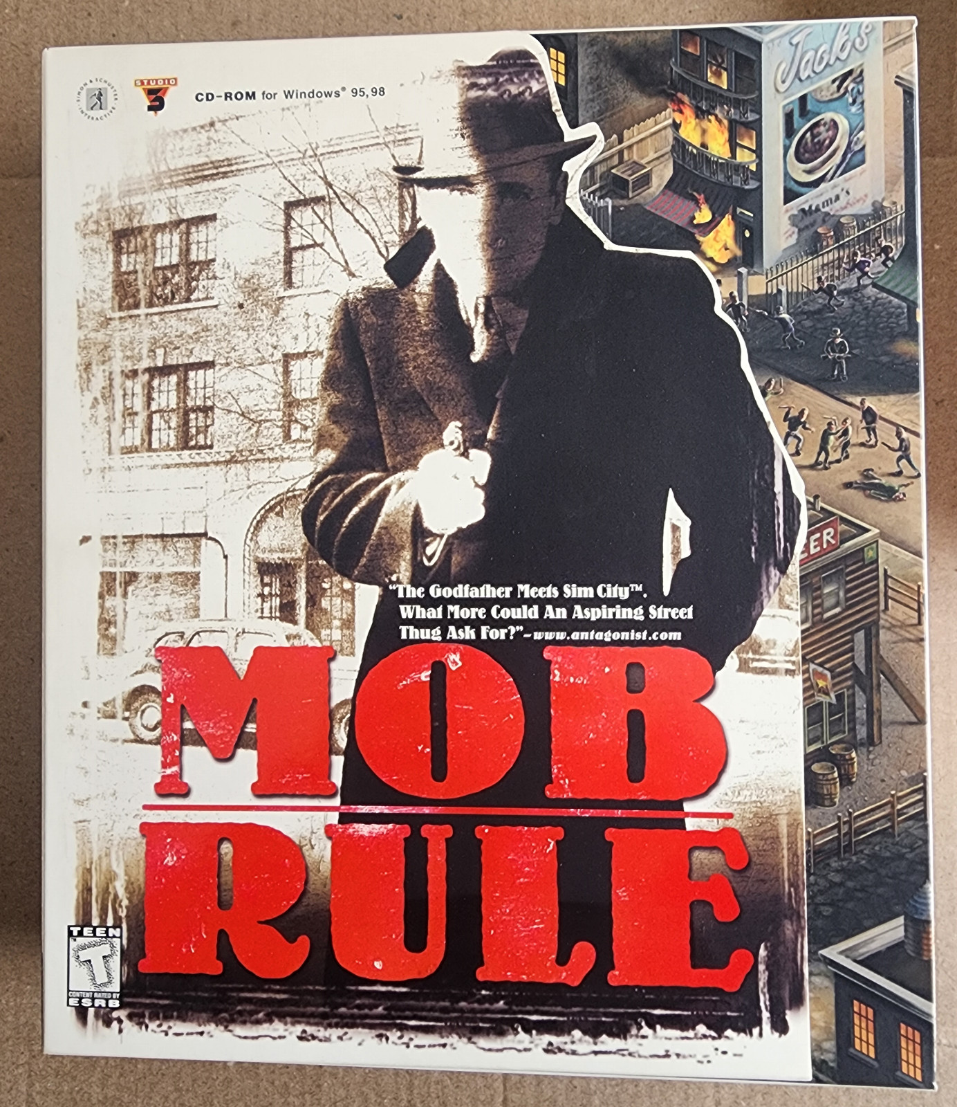 Mob Rule (1999) PC Big Box Factory Sealed US Retail Edition RTS Gang Empire Game