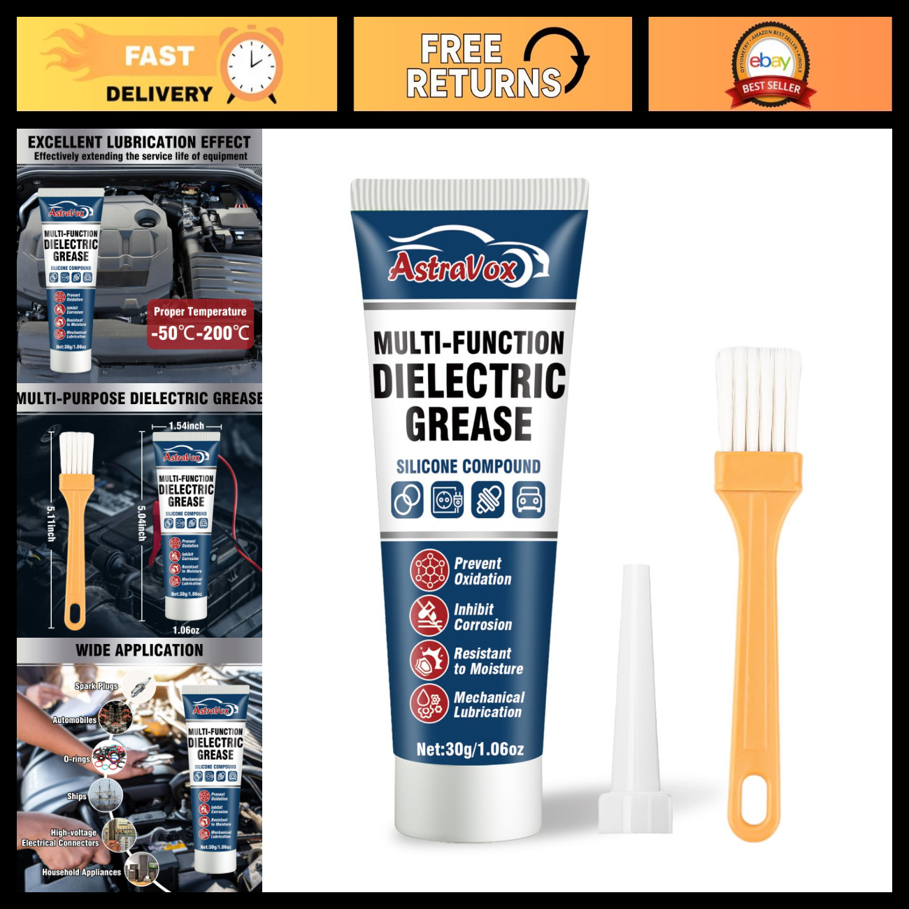 Silicone Dielectric Grease for Electrical Connectors - Automotive & Marine Use