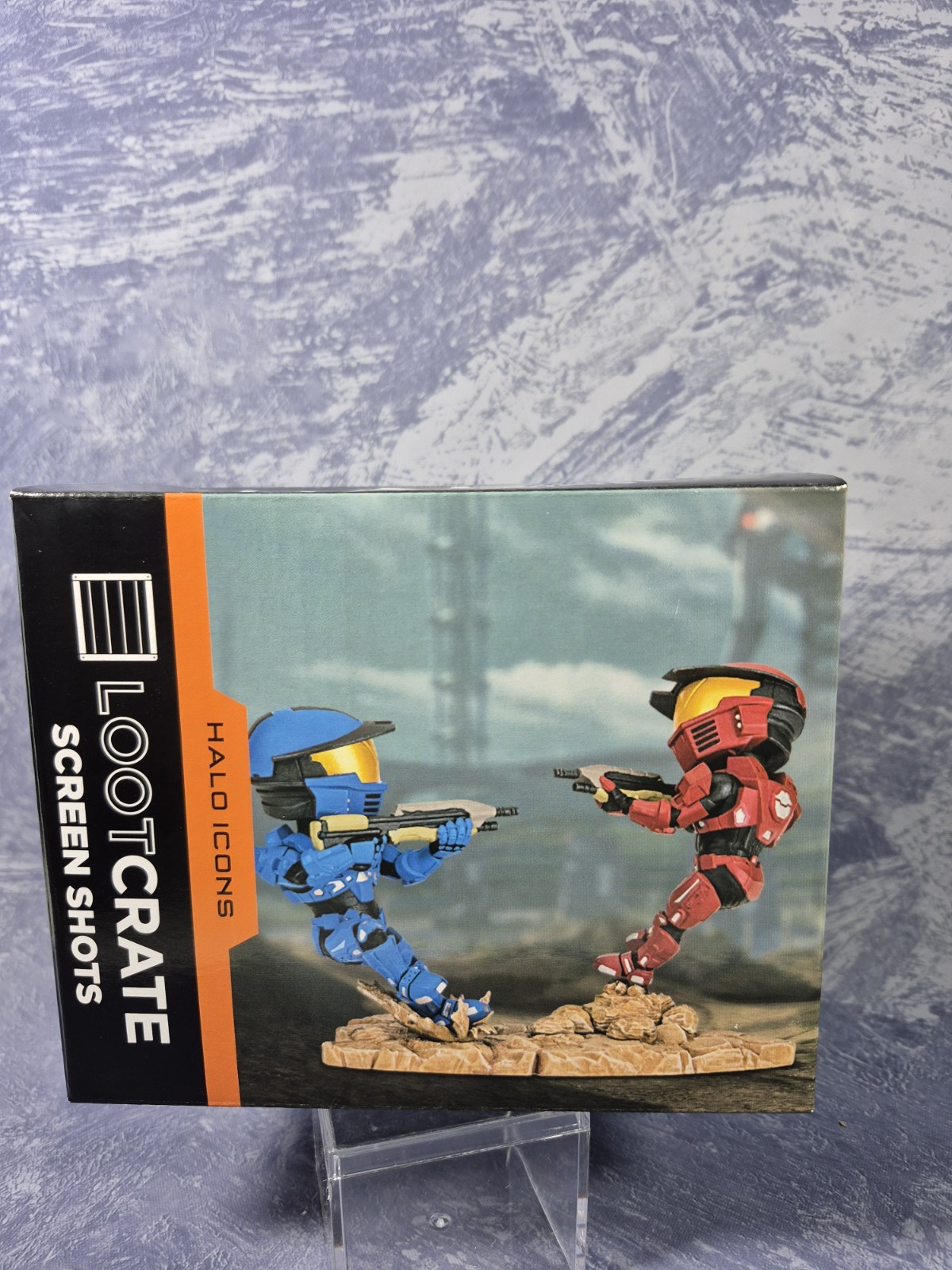 EXCLUSIVE Legendary Loot Crate HALO ICONS  Spartan Red/ Blue