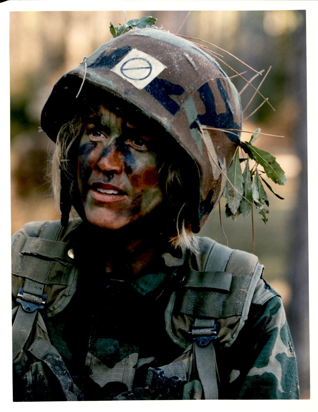 GA302 1995 Original Color Photo PAULA ZAHN MARINE TRAINING \