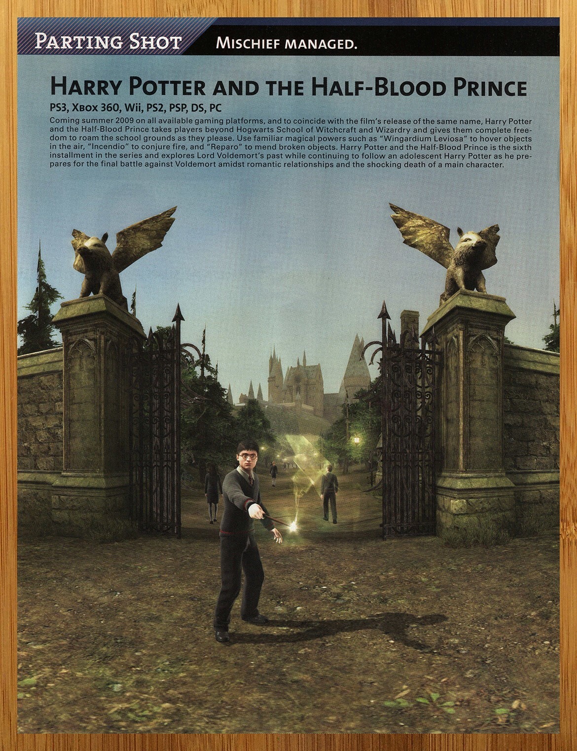 2008 Harry Potter & The Half-Blood Prince Xbox 360 PS3 Print Ad/Poster Game Art