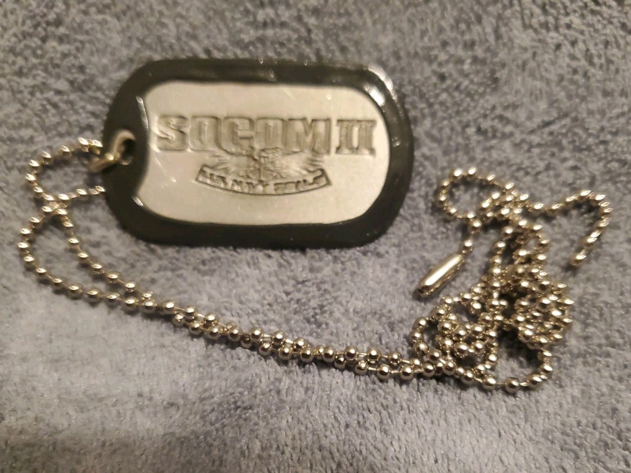 SOCOM II US Navy SEALs PS2 Promo Dog Tag Necklace Vintage PlayStation 2