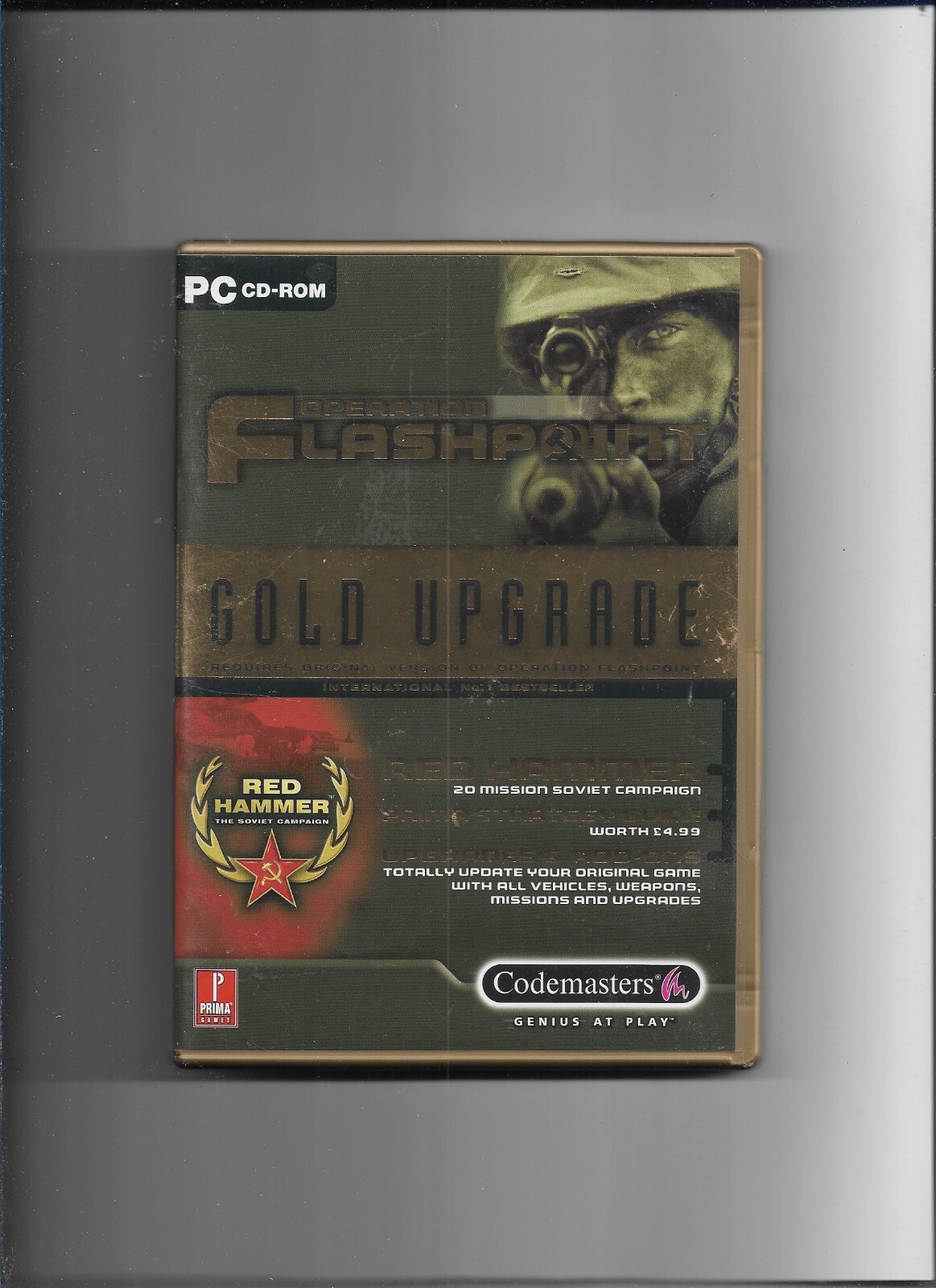 PC GAME: Operation Flashpoint Gold Upgrade. Red Hammer. 2001, VG