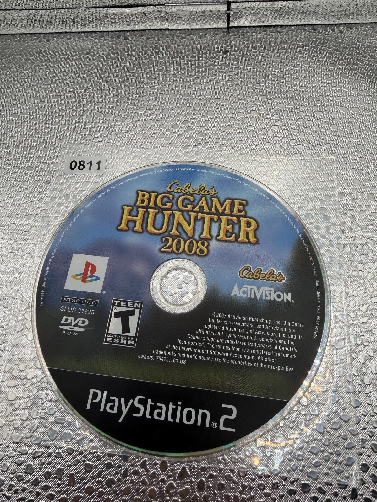 Cabela's Big Game Hunter 2008 PlayStation 2 Game Disc