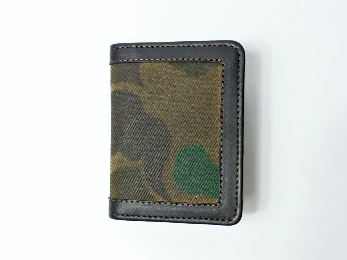 Filson Waxed Rugged Twill Outfitter Card Wallet Camouflage Made in USA NEW