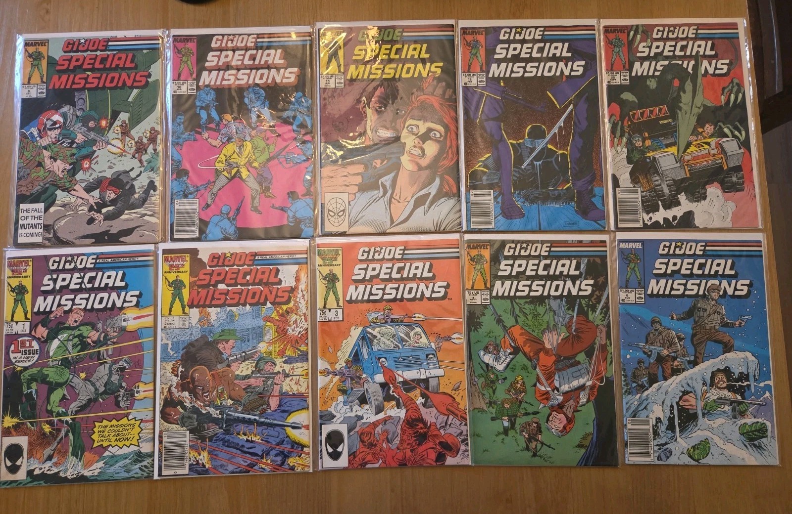 G.I. JOE Special Missions Lot Of 10,#s 1,2,3,4,6,8,10,11,16 And 25