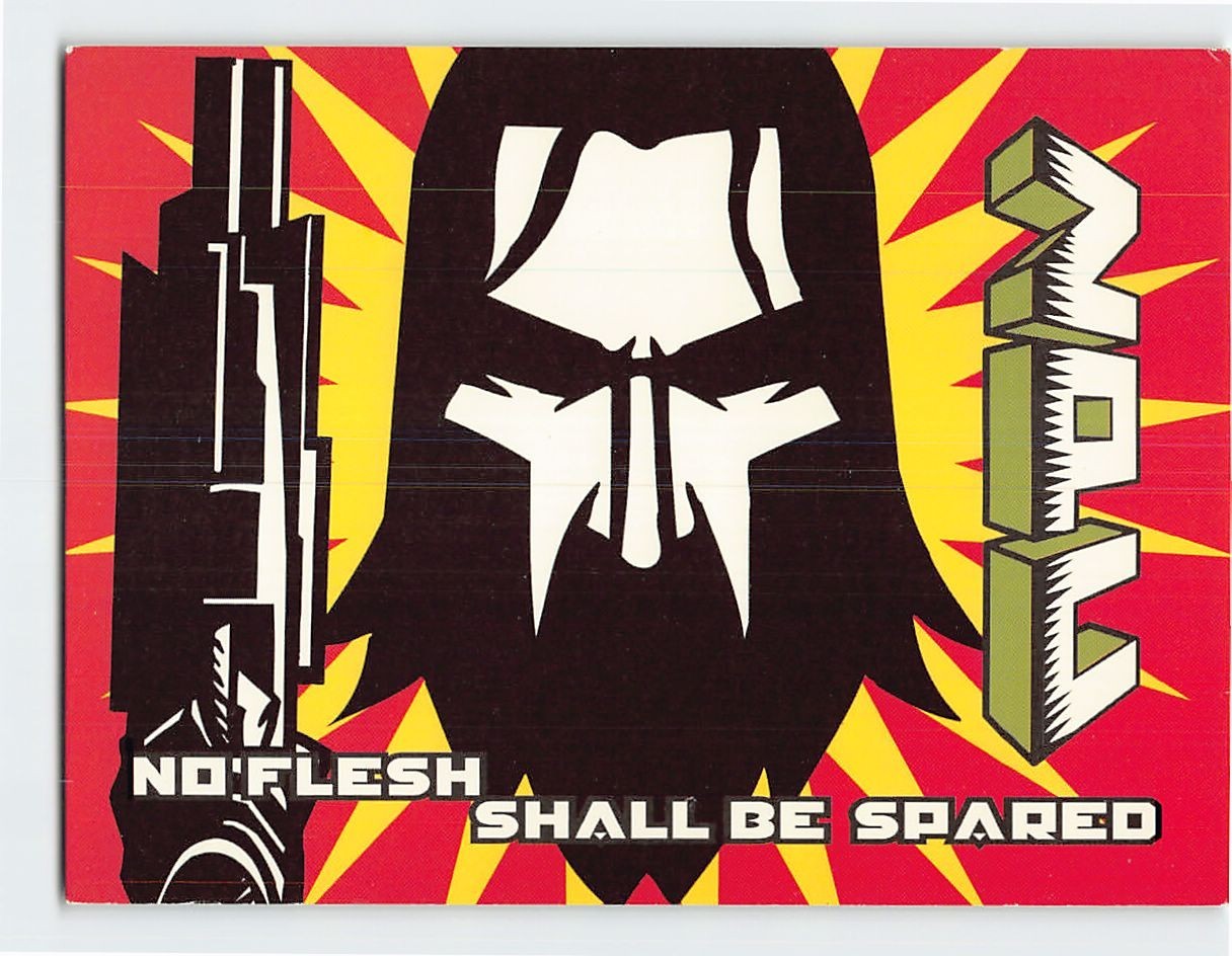 Postcard ZPC No Flesh Shall Be Spared Video Game Advertisement