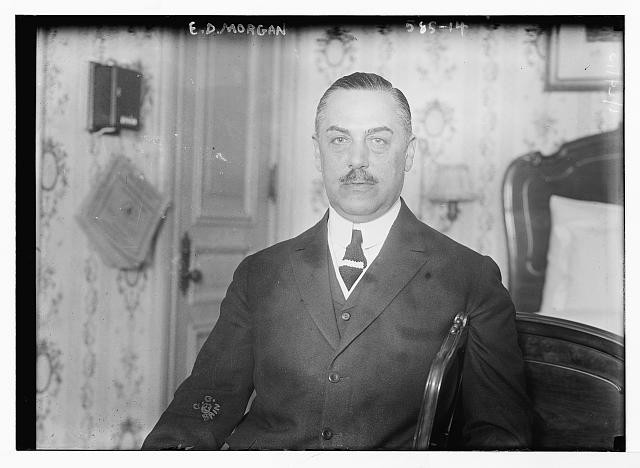 Photo:E.D. Morgan Portrait Seated 1900s Suit News Service