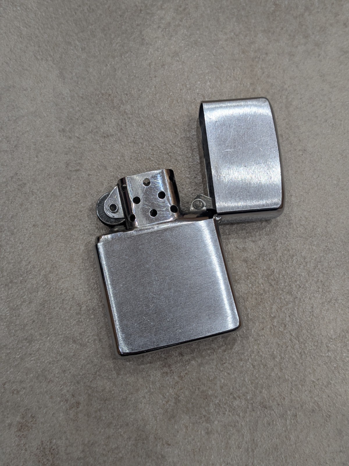 Vintage 1973 Zippo Brushed Chrome Lighter 🔥🔥🔥