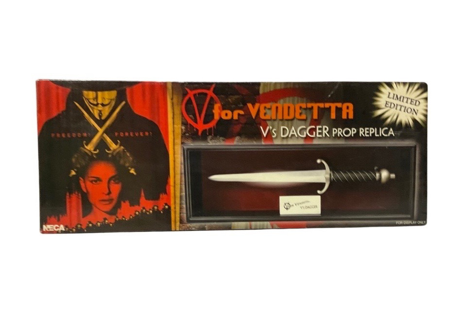 V For Vendetta V\'s Dagger Prop Replica Limited Edition 359/1500 NECA 2006 NEW