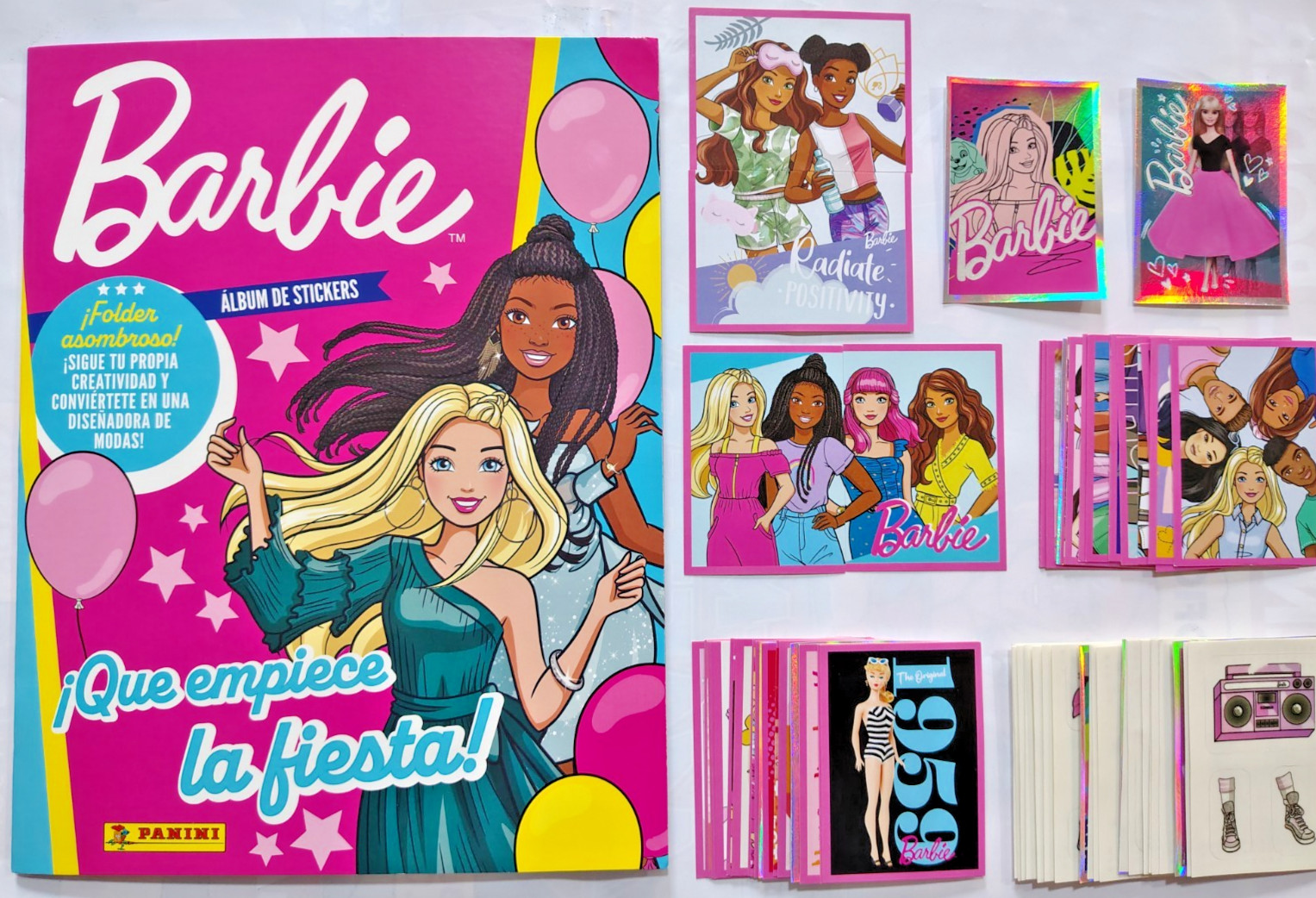BARBIE 65TH ANNIVERSARY PANINI 2024 PANINI - ALBUM + FULL SET 192/192 STICKERS 