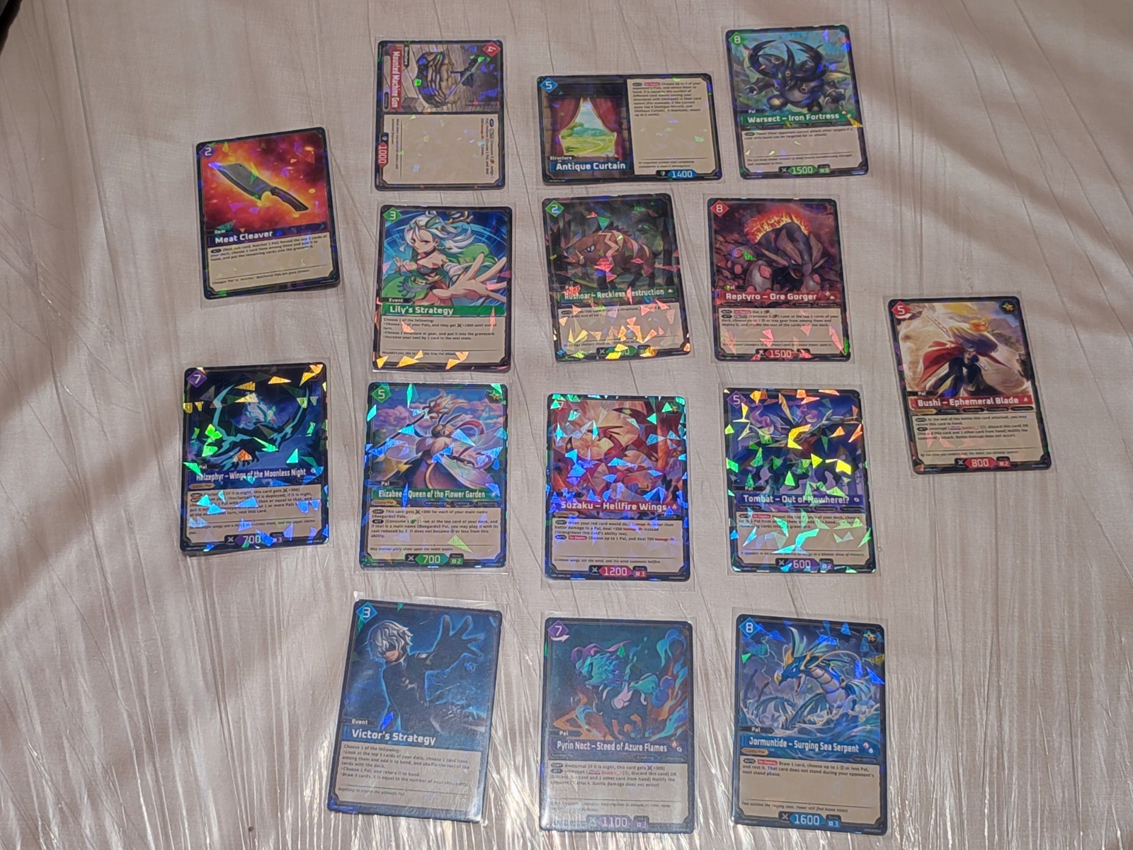 Palworld TCG 17 Foil Holo Card Bundle