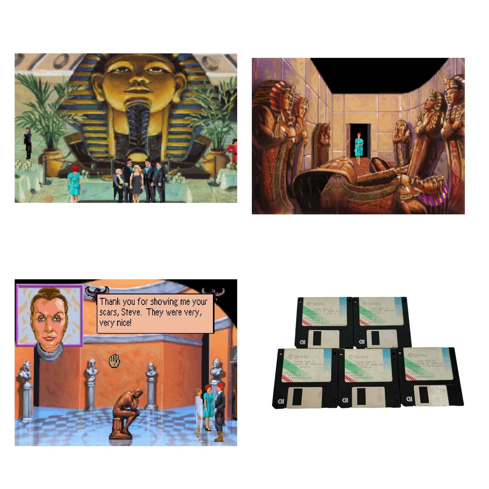 Laura Bow II: The Dagger of Amon Ra PC 3.5in Disks Sierra 1992