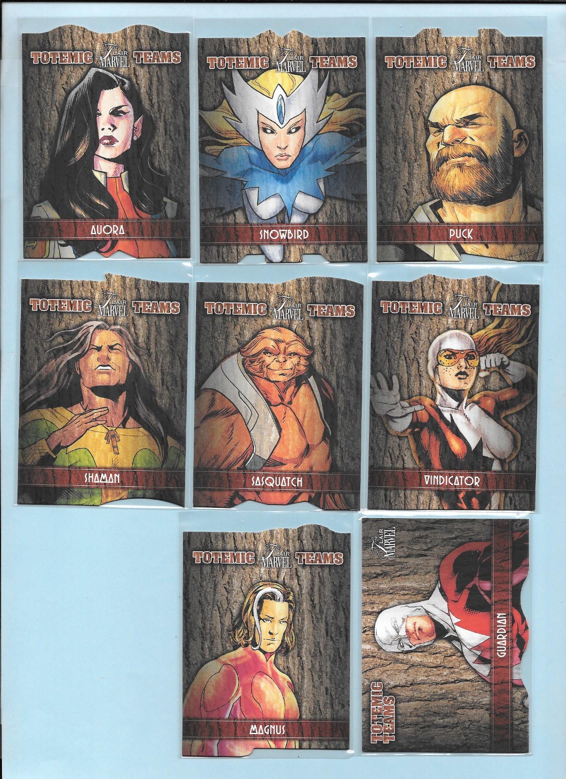 2019 Flair Marvel Totemic Teams Subset Alpha Flight with Magnus Achievement