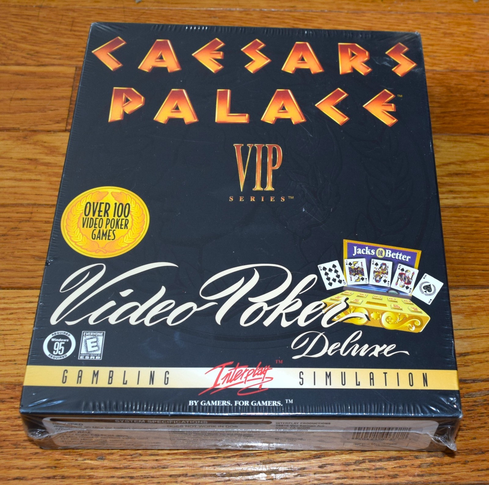 Caesars Palace VIP Series Video Poker Deluxe PC Game- New Sealed