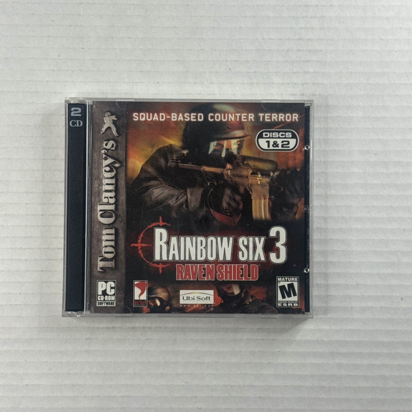 Tom Clancy’s “Rainbow Six 3”  Raven Shield Disc 1 2 (PC CD-ROM)
