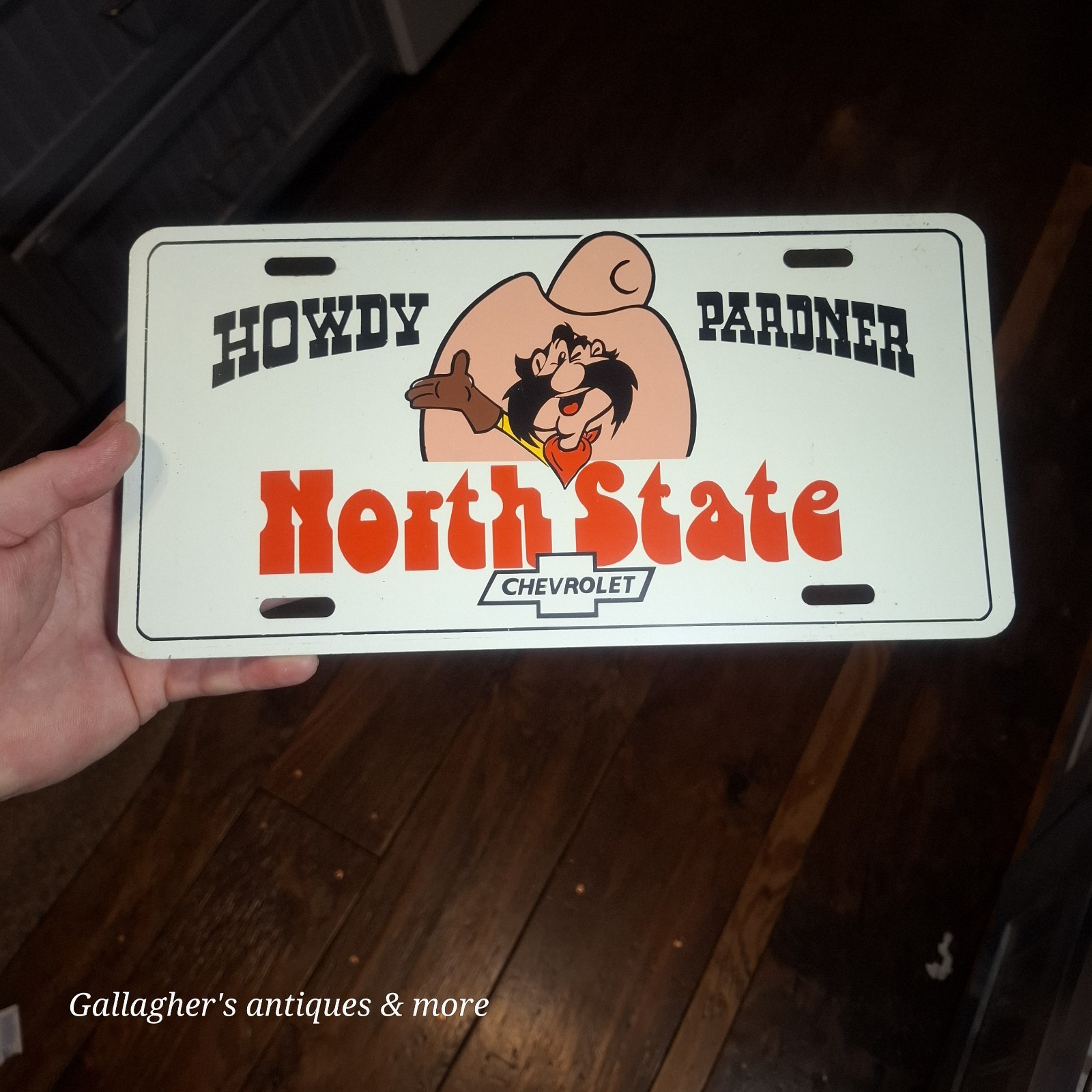 North State Chevrolet Dealership Booster License Plate Greensboro North Carolina