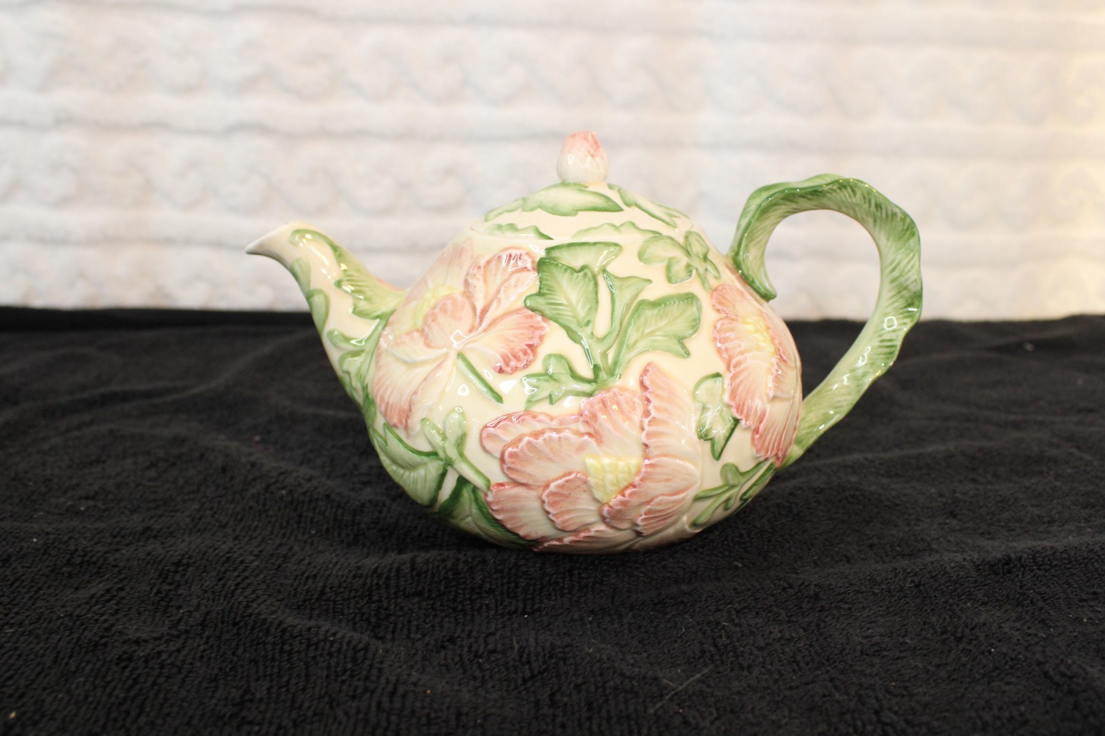 Vtg Fitz and Floyd Teapot ©FF 1988 Tuilleries Pattern (discontinued) 45 oz HTF