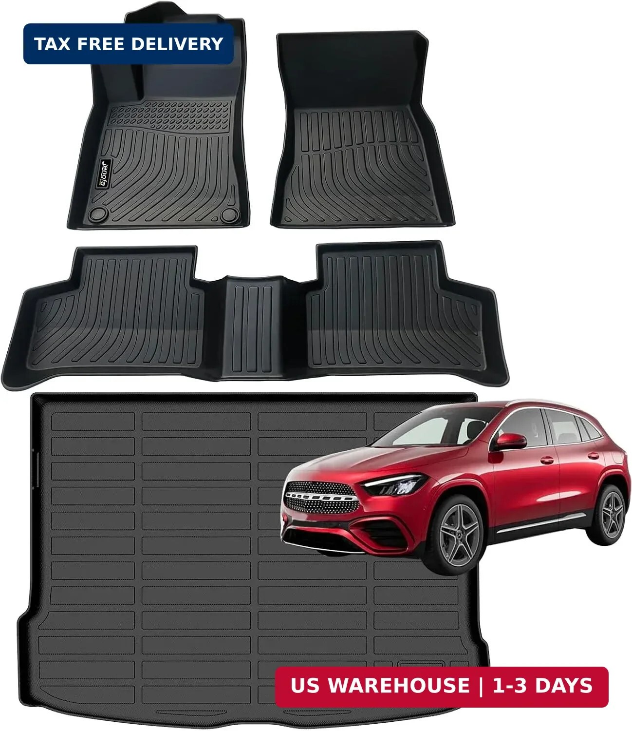 Floor Mats for Mercedes Benz GLA 250 & AMG GLA 35 2021-2026 Cargo Liner | TPE Al