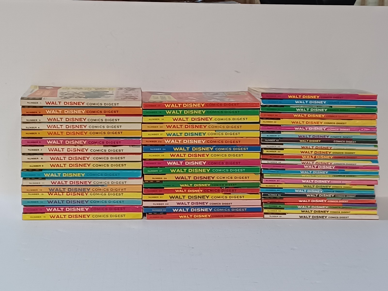 Walt Disney Comics Digest Gold Key Book lot of 56