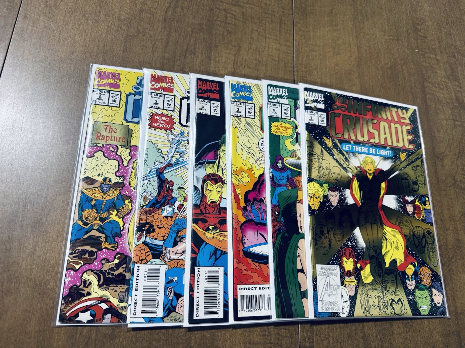 The Infinity Crusade #1-6 Complete Series Run Set Lot (Marvel Comics 1993) VF/NM