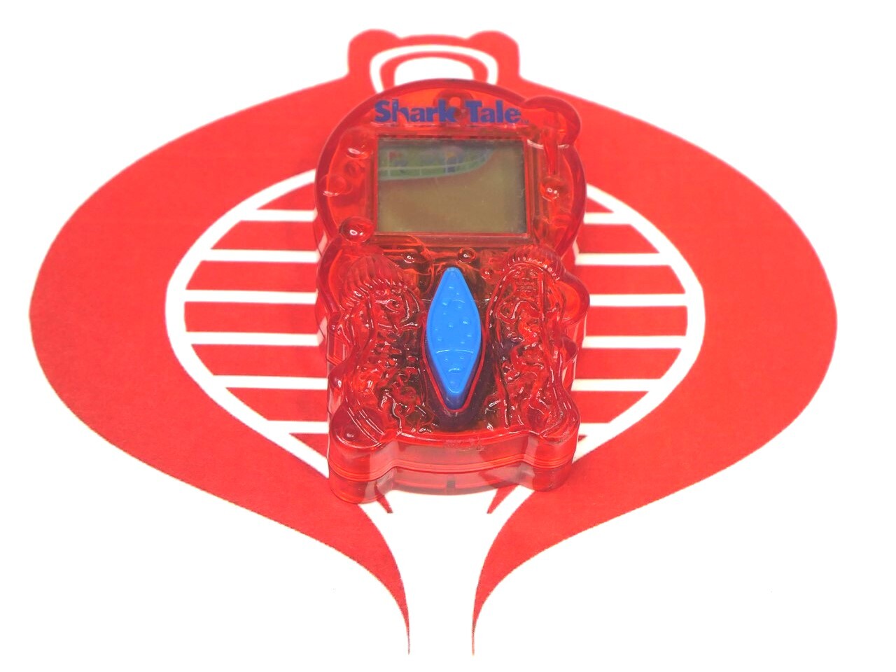 SHARK TALE Handheld Game RED Tested WORKING 2004 General Mills