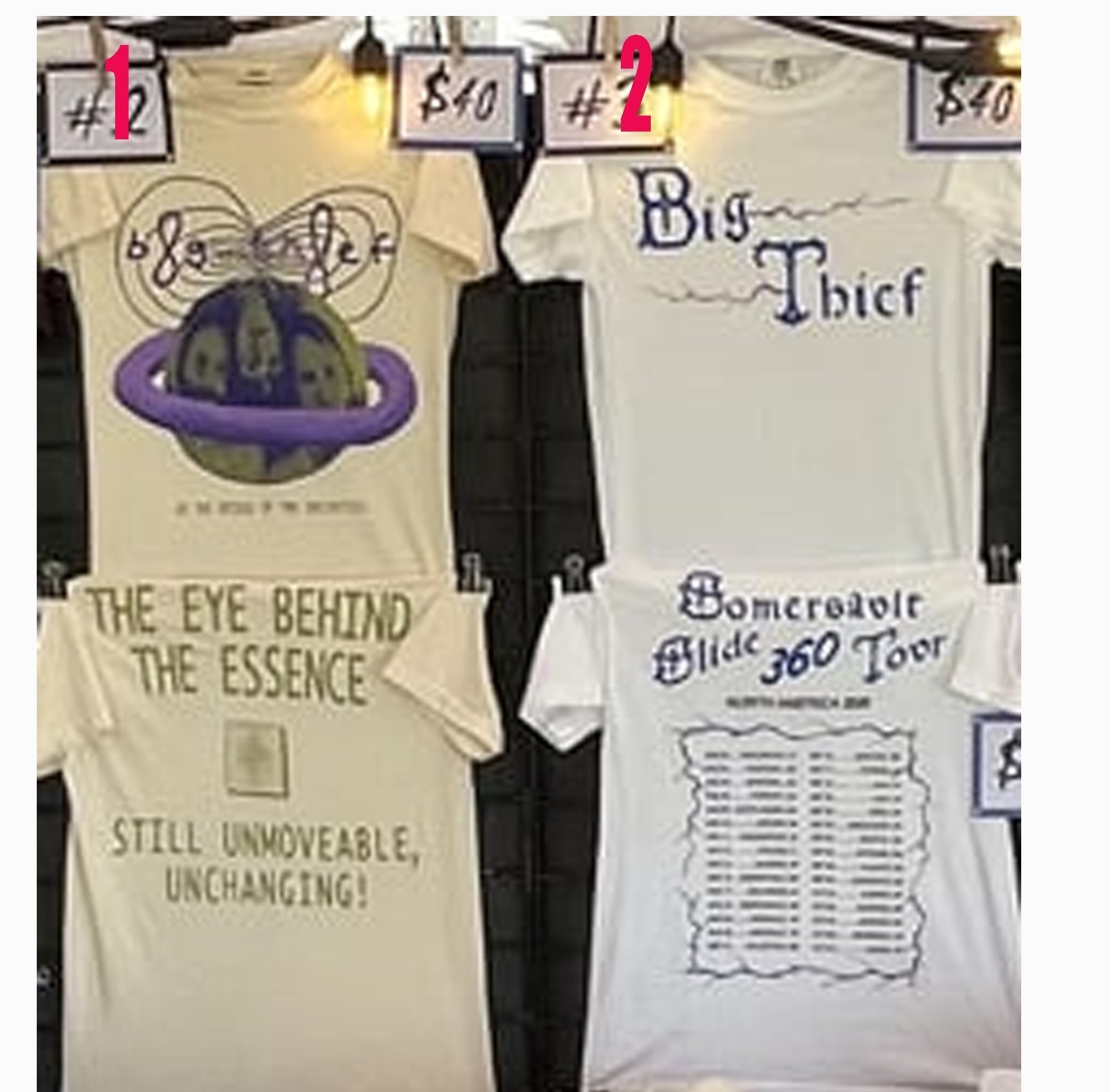Big Thief Somersault Slide 360 Tour 2026 North American Tour Merch T Shrt