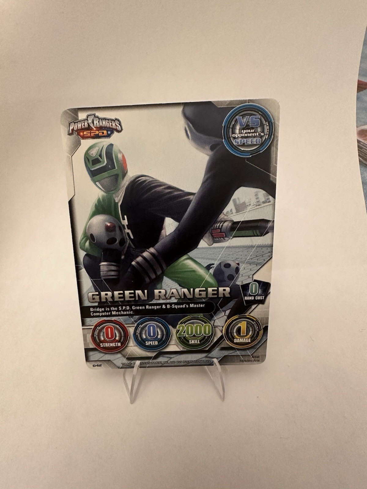2008 Power Rangers CCG Green Ranger Bridge #042 SPD Trading Card