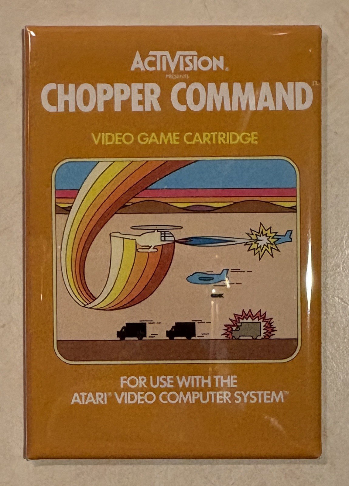 Chopper Command Video Game Fridge Magnet