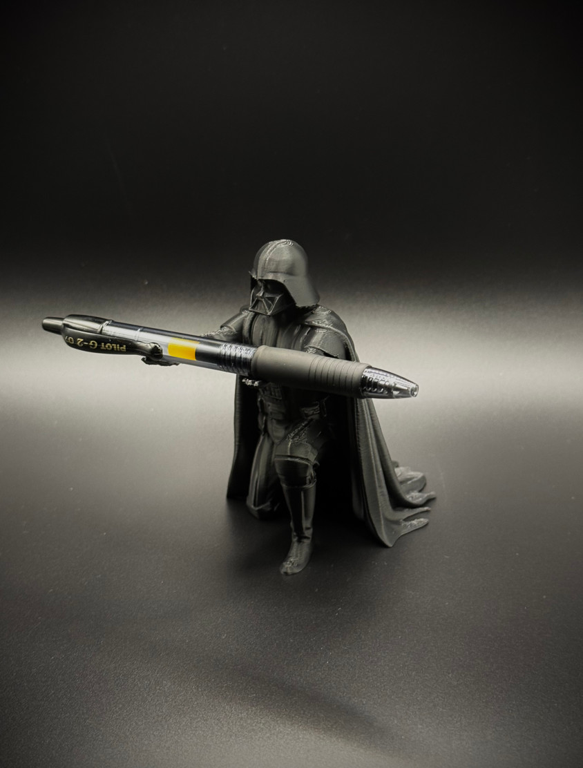 3D Printed Darth Vader Pen & Ring Holder – Desk Organizer, Made in USA