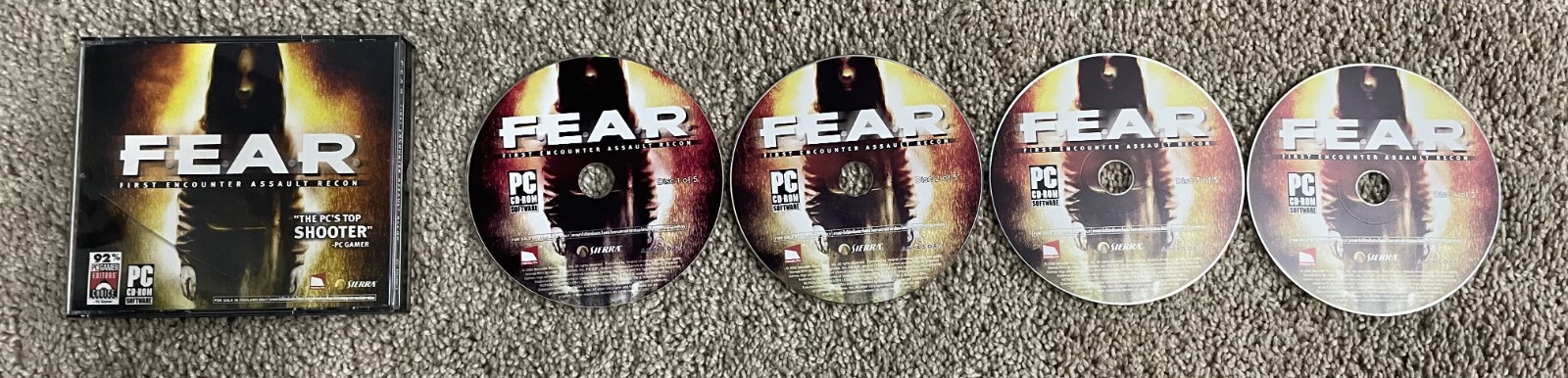 FEAR PC 4 CD Set - 2007