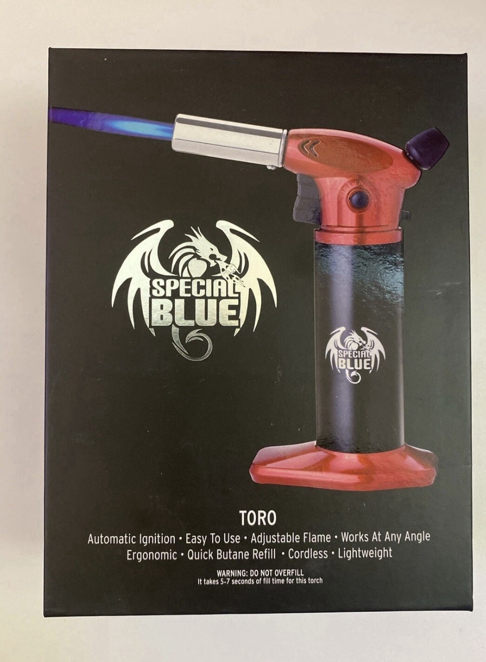 Special Blue Toro Professional Butane Torch - RED