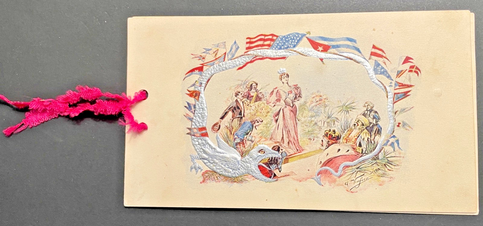 Rare Program c.1898 Slaves Of The Silver Serpent Brown Palace Festival Ball