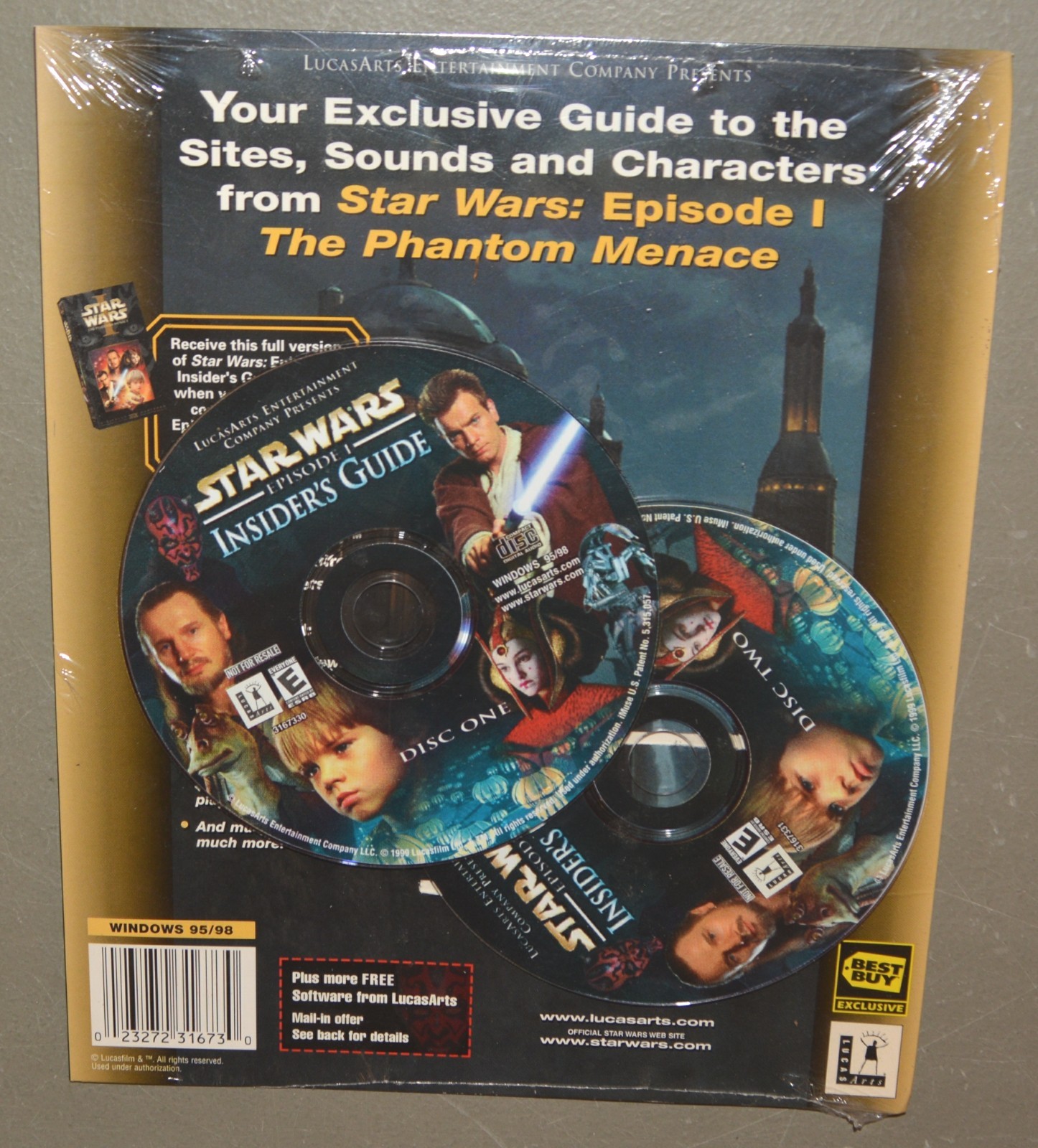 STAR WARS CD-ROM set - Episode 1 Insider's Guide - LucasArts 1999 - NEW & SEALED