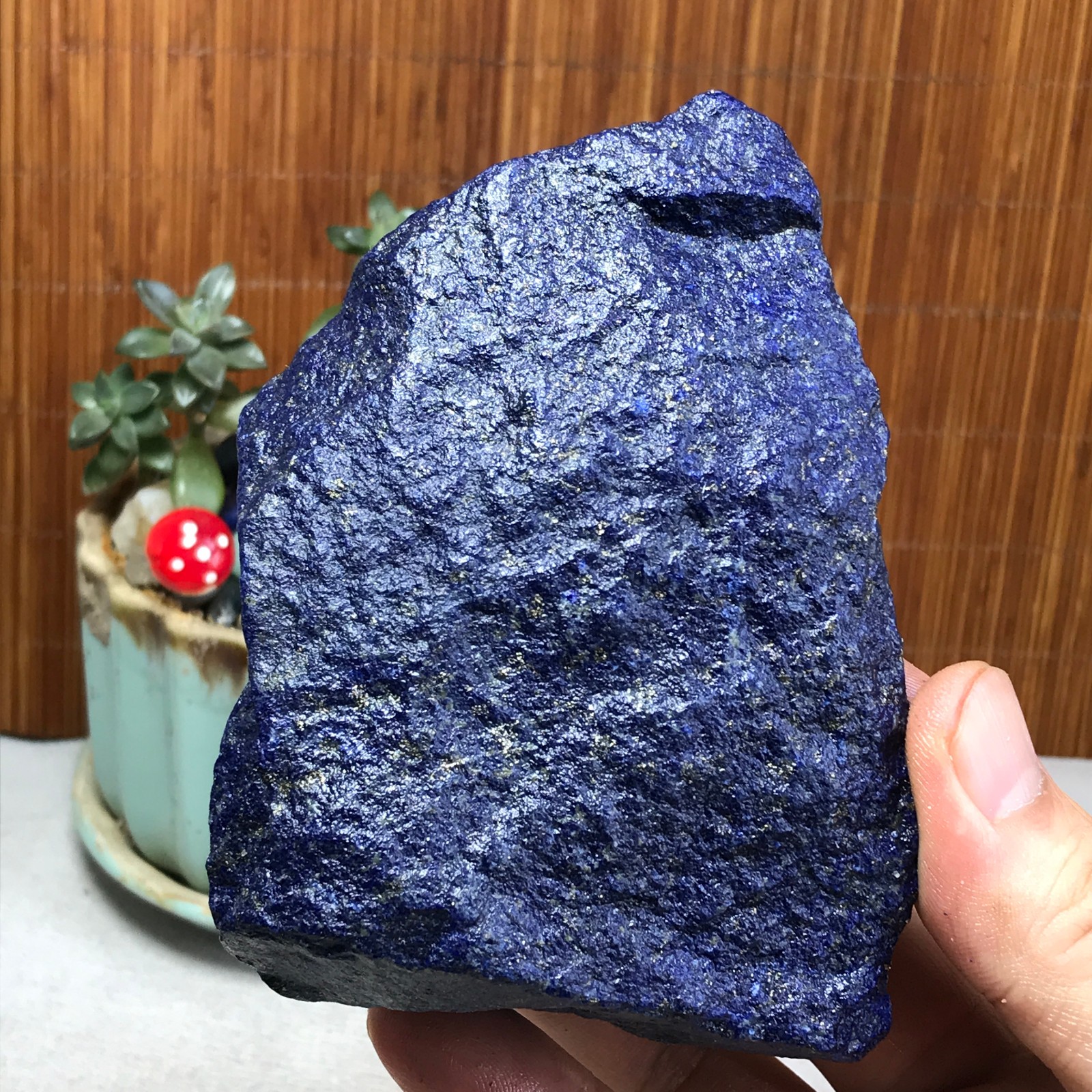 438g Natural lapis lazuli Crystal gemstone Rough Mineral Specimen healing A7480