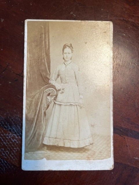 1874 Cabinet Card Photograph of Margaret Drinnen, wife of Young Tom Morris, golf
