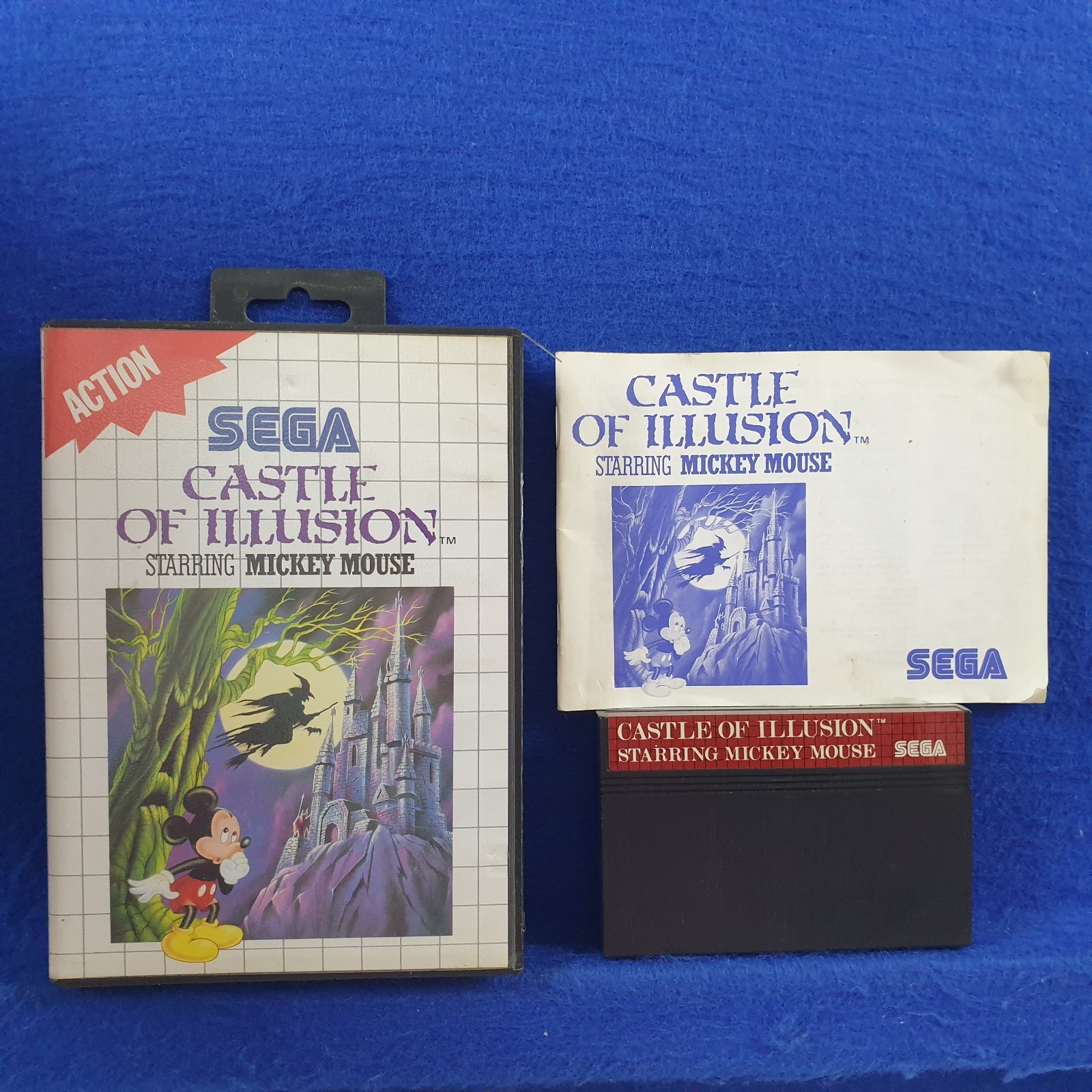 Master System CASTLE OF ILLUSION Starring Mickey Mouse PAL (Works in US)