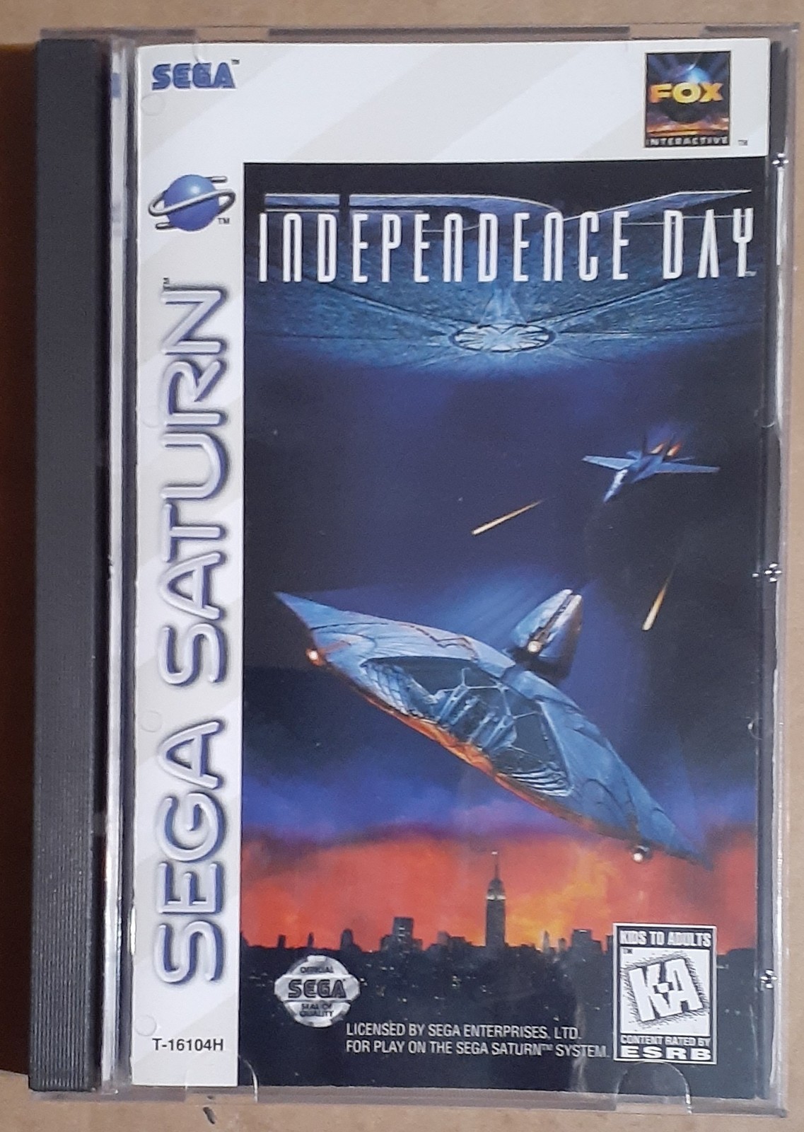 Independence Day Complete W/Manual/Reg Card (Sega Saturn , 1997)  Mint Condition