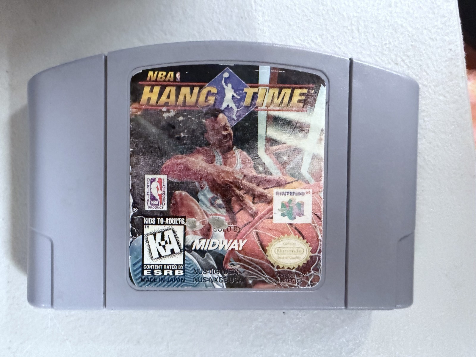 NBA Hangtime N64 (Nintendo 64 Game) Tested + Working & Authentic